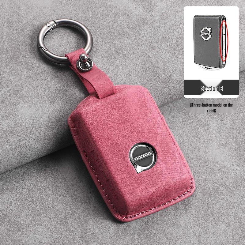 Volvo Key Case for XC60, S90, S60, XC90, V40, V90, S60L, XC40 - New Car Key Bag