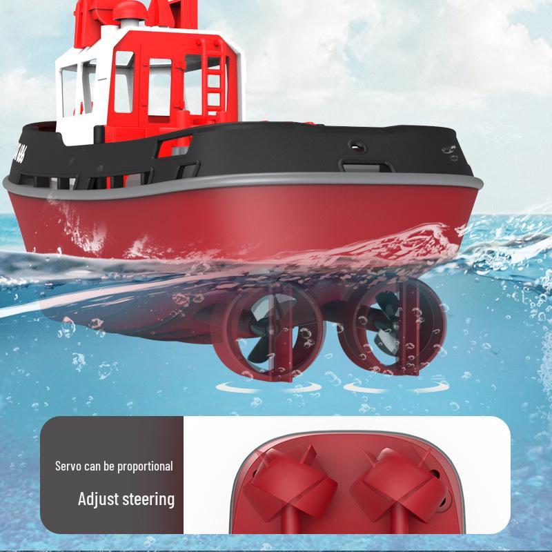 Dualmotoriges 2,4G-Funk-Schnellboot mit langer Akkulaufzeit – Hochleistungs-Rennwasserspielzeug