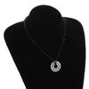 Vintage Rune Stainless Steel Pendant Adjustable Braided Leather Cord Necklace for Men Women Charm Amulet Jewelry Gift