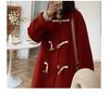 2025 Korean Style Petite Woolen Toggle Coat - Autumn/Winter Mid-Length Women's Outerwear
