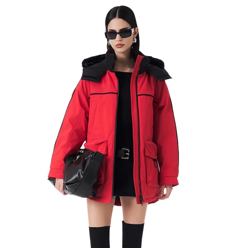 Jin Yujie Women's Printed Mid-Length 90% Down Parka