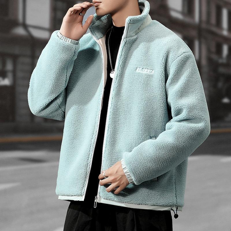 

Хлопковое пальто мужское зимнее пальто из хлопка из шерпы модное свободное универсальное Гонконгский тренд воротник-стойка свободная пара стильная мужская одежда XL