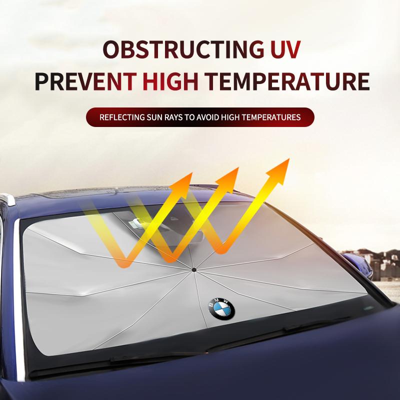 XSHTP1 Car Front Window Sunshade Cover Windshield Folding Sun Shade For BMW 5 6 7 X3 X4 X5 X6 F Series F01 F02 F10 F12 F15 F16 F25 F26