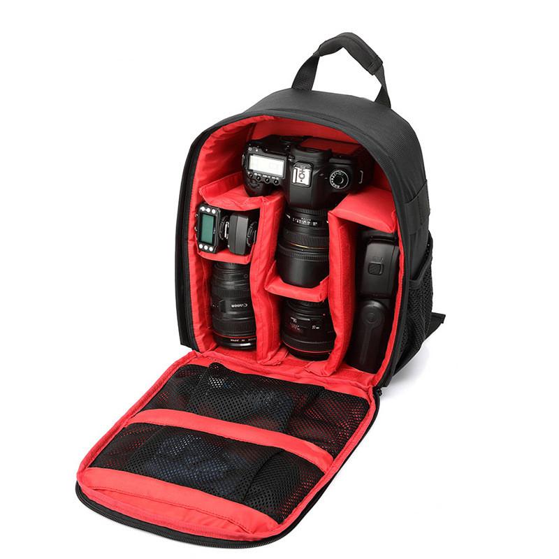 Dslr Backpack Camera Shoulder Bag Anti Splashing Water Breathable Wear Resistant