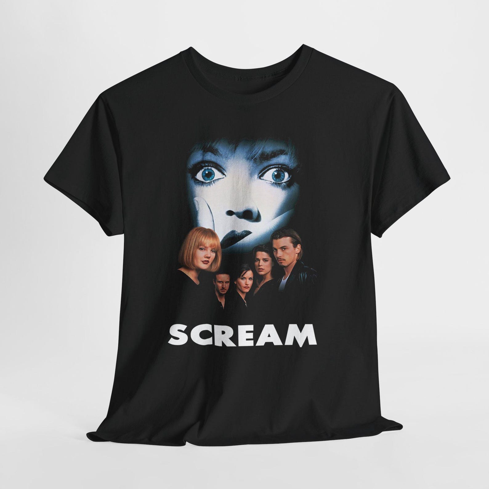 Scream Thriller Movie Men s Black Tees T-Shirt Size S-5XL S