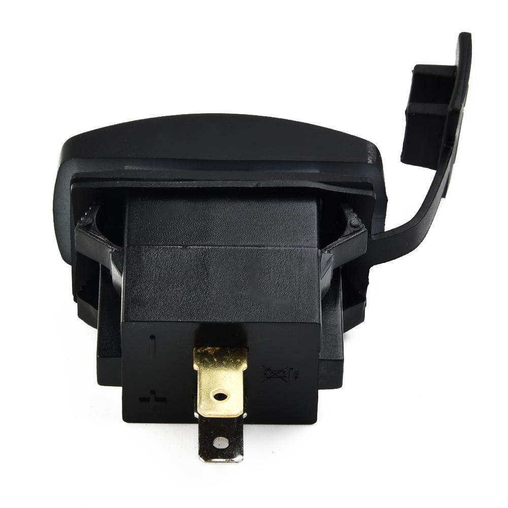 1x Dual USB 3.1 Power Charger Carling ARB Rocker Fireproof Plastic Switch Blue LED Light Car Boat 12V High Quality Car Accessori