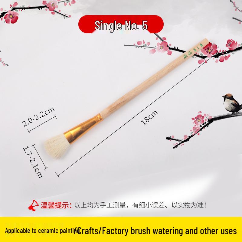 Pennello in Ceramica Qingshu Baojuan con Punta Morbida per Tracciatura Oro per Laccatura e Pittura Artigianale