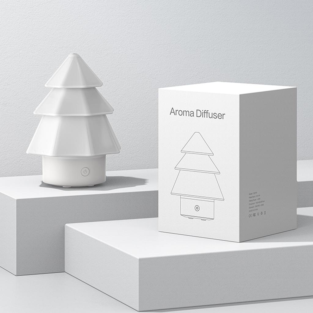 Christmas Tree Air Humidifier 7 Colors Aroma Diffuser Aromatherapy Diffuser for Home Office Bedroom Christmas Gifts