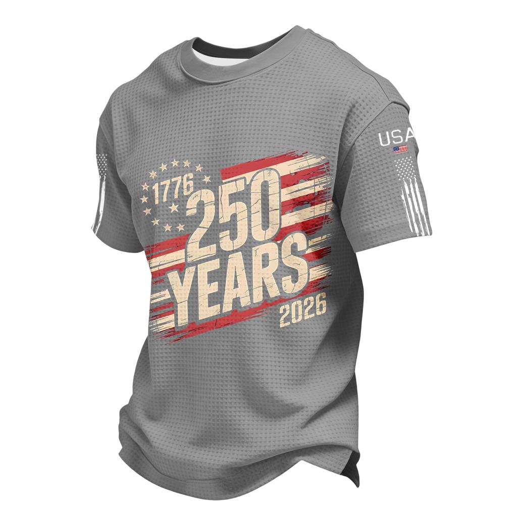 Men's Casual Round Neck Short Sleeve T-Shirt