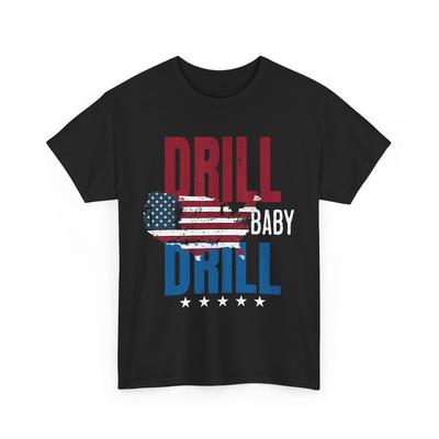Vrtáku Baby Vrtáku Mapa USA Vlajka Ropné pole Odpad z ropného pole Ropná plošina Tričko