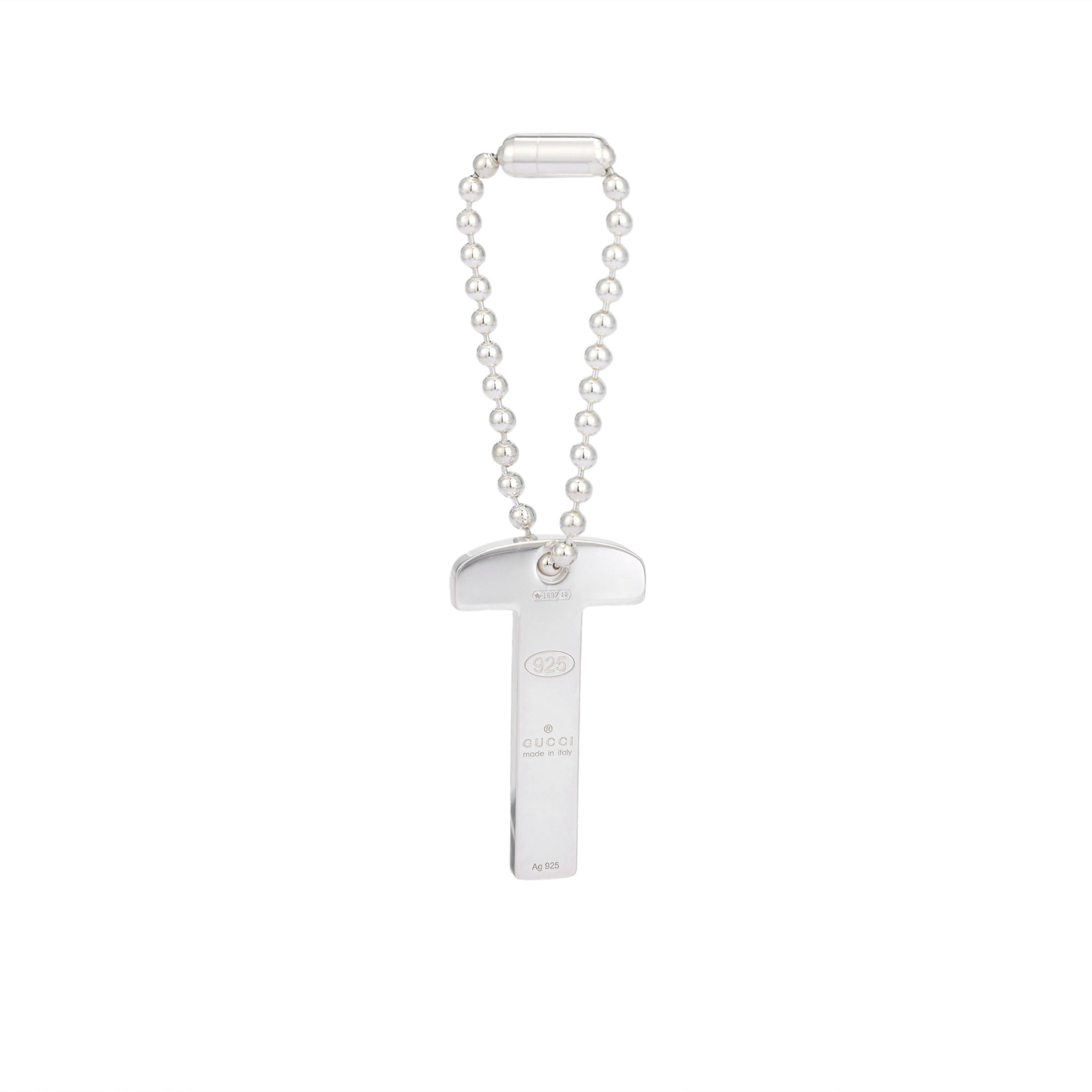 

Gucci Letter Decoration 925 Silver Pendant Women pendant 818810J84008106 F,Silver