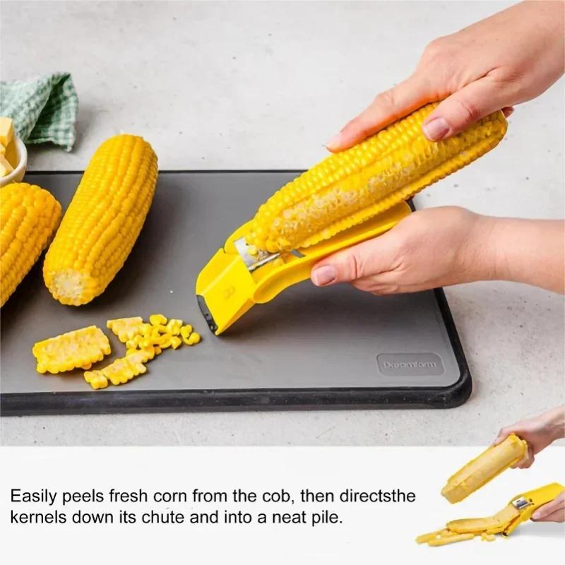 Quick Corn Cob Separator Portable Corn Cob Stripping Planer Multifunctional Non-Slip Folding Corn Kernel Stripper
