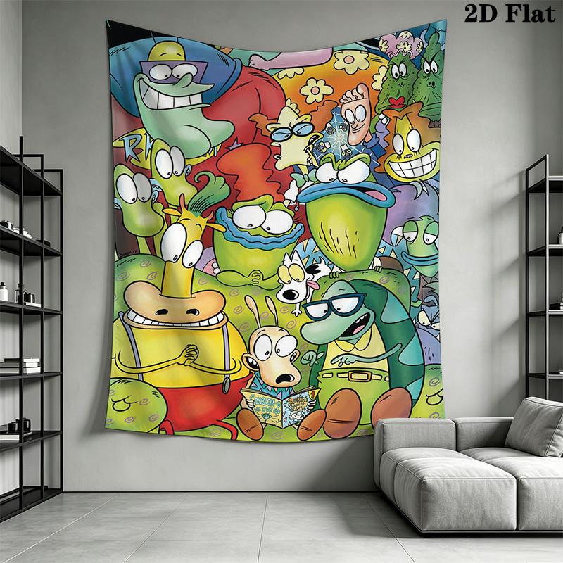 Rocko's Modern Life Pattern Home Decor Tapestry, Wall Hanging, Decorative RV Wall Cloth.SGT0917325