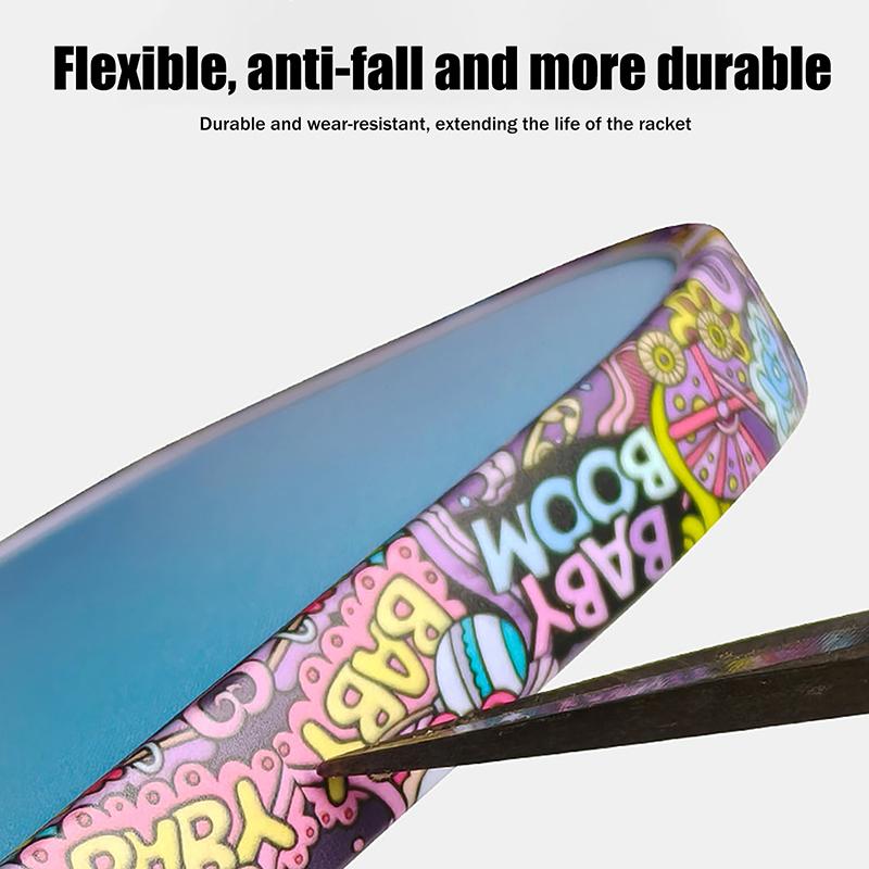 Laser Pickleball Paddle Protection Tape-Paddle Head Edge Guard-Racket Edge Protection Tape-Fit Perfectly Curved Edge Laser Tape