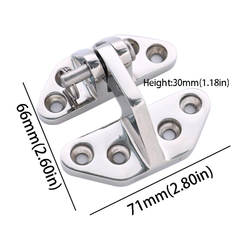 316 Stainless Steel Boat Hinge Shaped Strap Stainless Steel Hinge Yacht Accessory Strap Hinge  RV