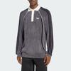 adidas Originals Retro Logo Patch Long Sleeve Polo Shirt Men Tops KS5442