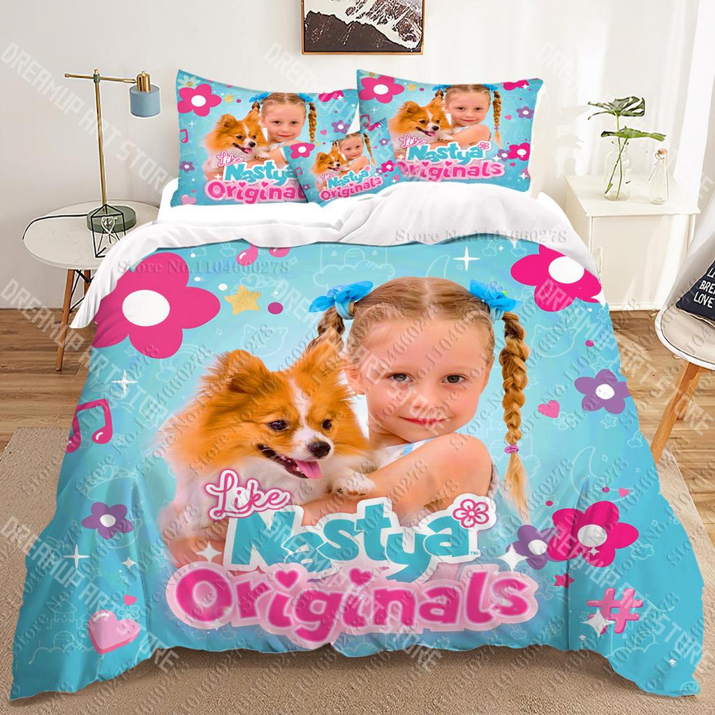 Nastya 3D Bedding Sets Print Duvet Cover Adults/ Children Bed Comforter Birthday Gift Dropshipping