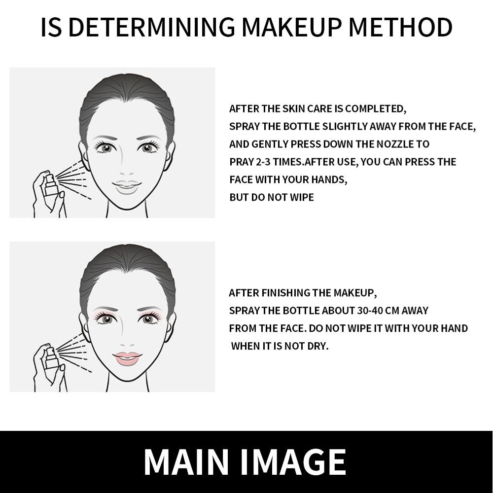 MISS ROSE 100ml/pc Exquisite Girl Makeup Setting Spray Natural Vitamin Moisturizing & Nourishing Makeup Fixer Long-lasting Makeup Setting