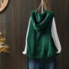 Weste für Damen Ärmellose Pullover Tops Gestrickte Unifarbene Kapuzenweste Oversize Locker Vielseitig Lässige Ärmellose Weste Top