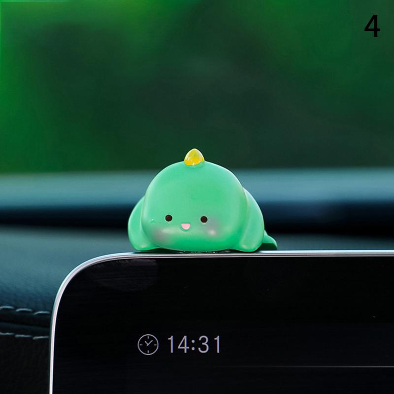 Mini Cartoon Animal Resin Decorative Toy Cute Computer Desktop Decoration Car Cute Doll Perfect Birthday Gift Choice Decoration
