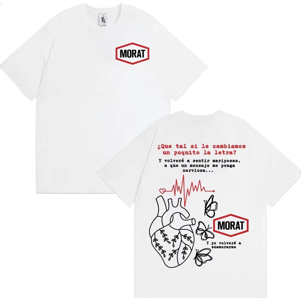 Rock Band Morat Asuntos Pendientes Tour T-shirts Men Women Harajuku Hip Hop Punk Street T Shirt Cotton Oversized T Shirt