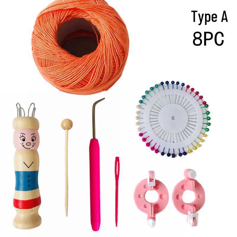 Handmade Wooden Yarn & Cord Braiding Tool for Knitting & Crochet