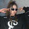 18PCS Y2K Hip-hop Steampunk Sunglasses Sports Personality Women Driving Sunglasses Cycling Glasses
