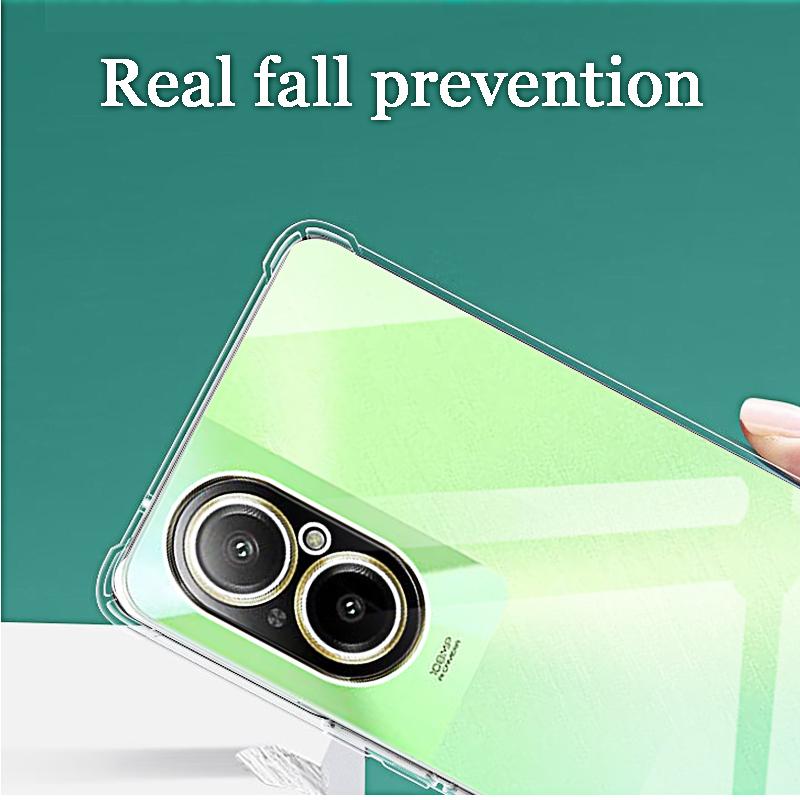 Safety Case for Oppo Realme C67 4g 5g C55 C53 C51 C35 C33 2023 Back Tpu Clera Phone Cover Anti-Scratch Transparent Protector