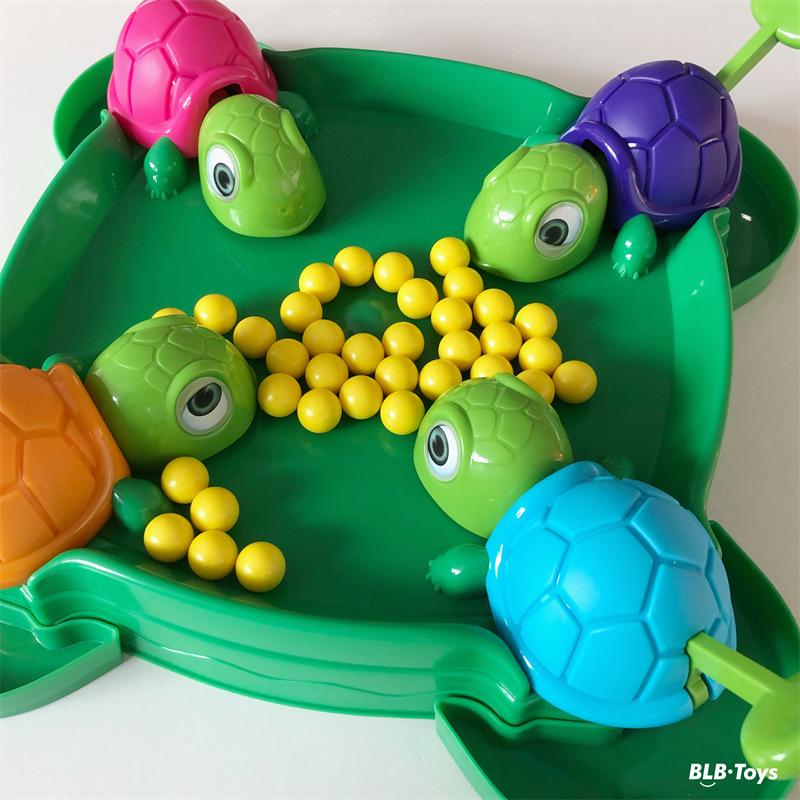 Turtle Munching Bean joc cu minge: Jucărie educativă interactivă părinte-copil