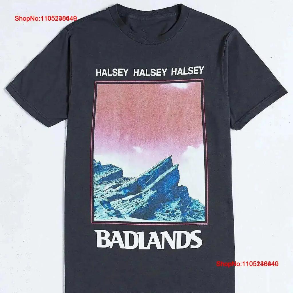Vintage Halsey Badlands For Fans Unisex S XL T Shirt D Washed Homme Breathable Graphic Slightly Fashion Stretched Vintage