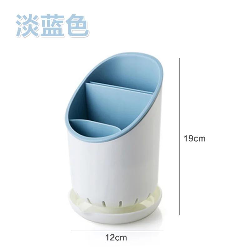 Bestickförvaringshållare Plast Avrinningsställ Avrinningsbehållare Torkställ Bordsartiklar Bordskniv Sked Gaffel Behållare Köksverktyg