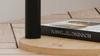 Round Loft Side Table With Shelf 30X30X80 Cm Metal Black