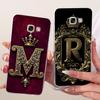 Clear For Samsung A5 2017 A520F A520K Cover For Samsung Galaxy A5 2017 Case Luxury Crown A-Z Letters 2D Flat Pattern Soft Casing