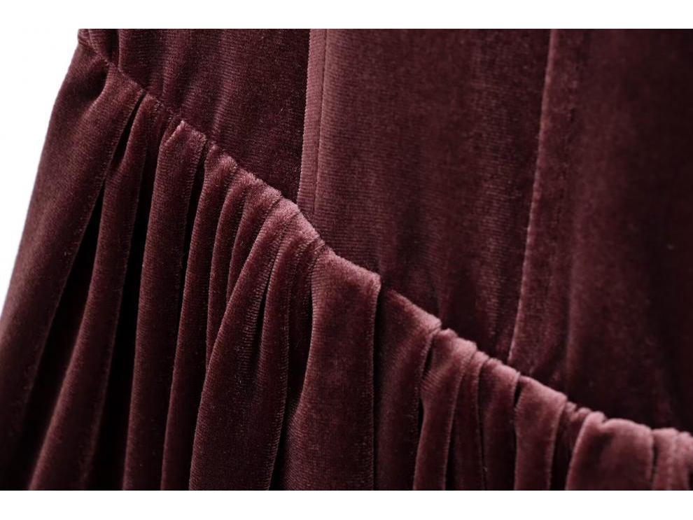 European & American Style Women's Velvet Bodycon Bustier Dress - Fashionable and Versatile Hot Seller
