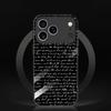 Aesthetic Handwritten Text Glass phone case mobile phones for iphone 17 pro max cover for iPhone 17 16 15 14 13 12 11pm Pro Plus