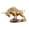 62KD Gold Cattle Figurine Cow Sculptures Gold Cow Decors Statue Figurines Desktop Ornament for Bookshelfs Cabinet Home Decors