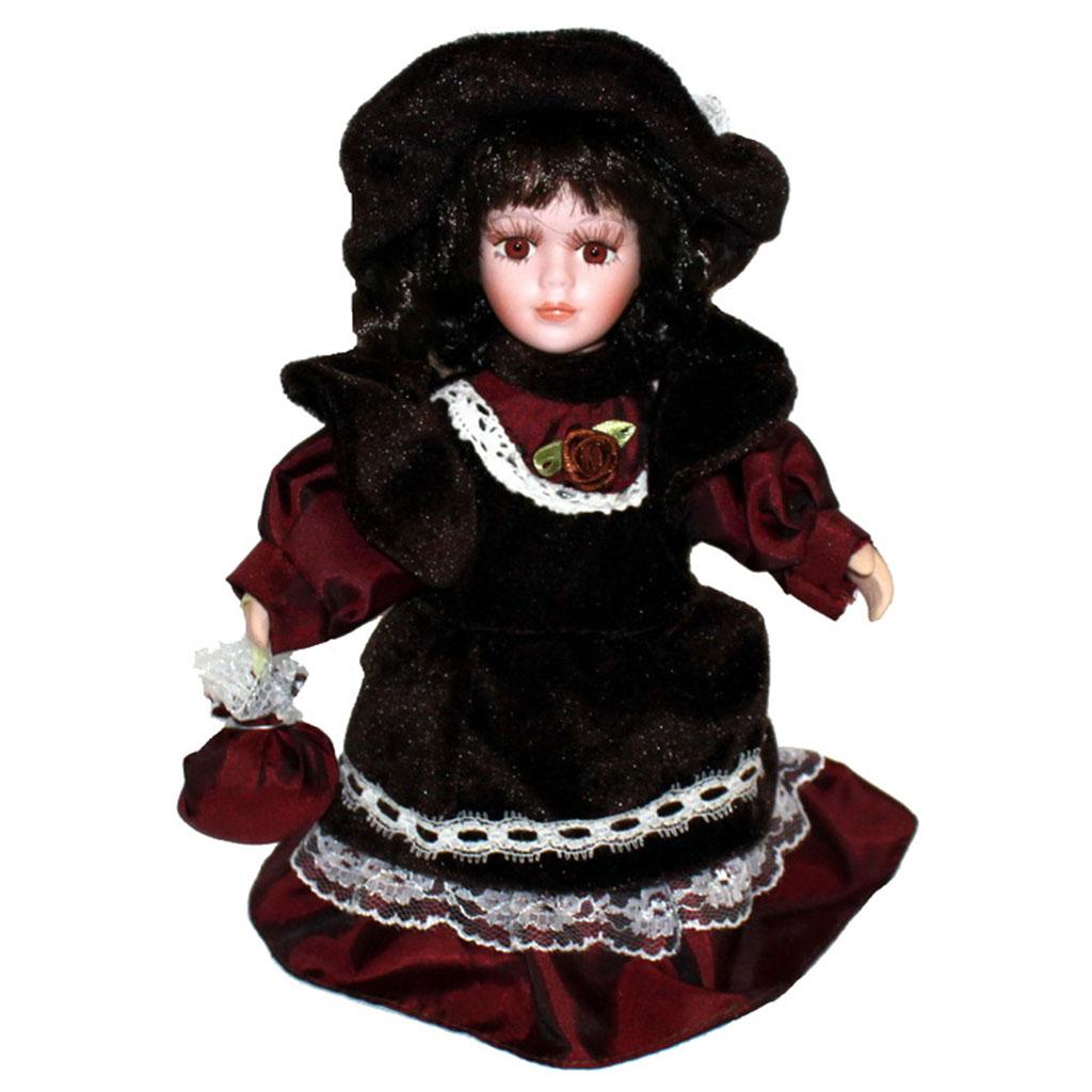 8'' Doll Porcelain Dolls for Home Decoration