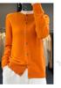 Women's Wool Cardigan: Autumn/Winter Round Neck Long Sleeve Knit Sweater, Slimming & Loose Fit