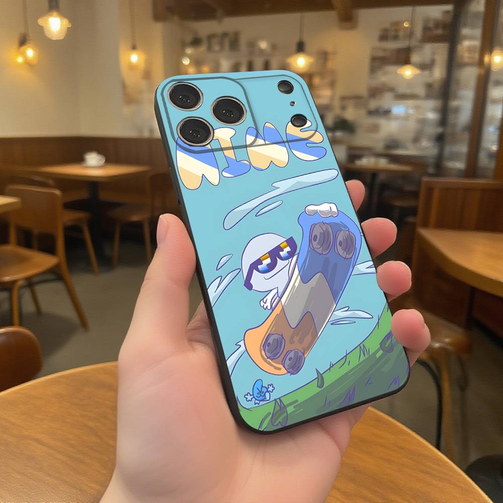 Bfdi Battle For Dream Island Handyhülle Für iPhone 17,16,15,14,13,12,11,Pro,XS,Max,XR,Plus,E,SE4,Mini Schwarzes Weiches Cover