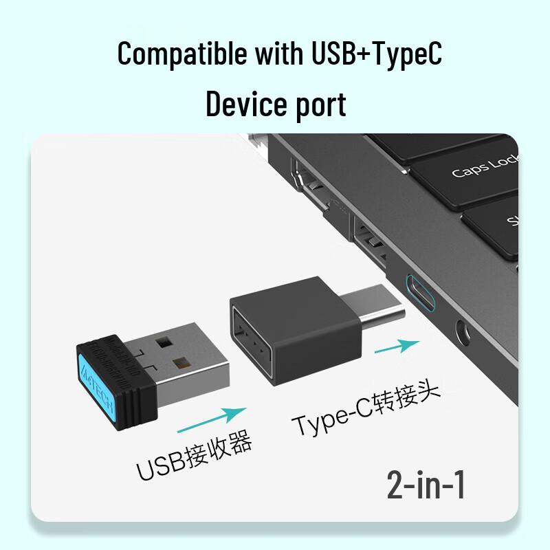 A4TECH FB2600C Air2 Multi-Device Wireless Keyboard and Mouse Combo