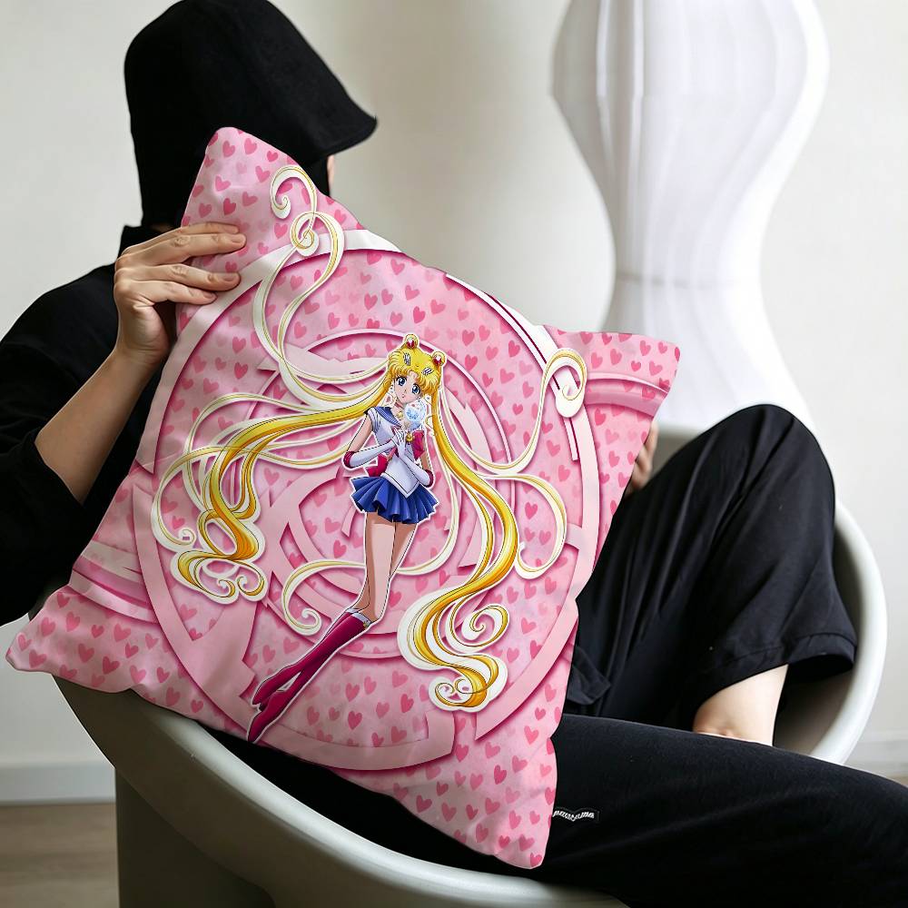 S-SAILOR Anime M-MOON Cushion Cover Decorative Pillow Sofa Home Decor case pillow cases