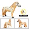 Oenux Grassland Wild Steed Farm Animal Small Horse Model Action Figures PVC Home Decoration Figurines Collection Toy Kid Gift