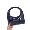 Acrylic Shiny Box Clutch Bag Minimalist Metal Look Small Square Handbag Evening Party Daily Use