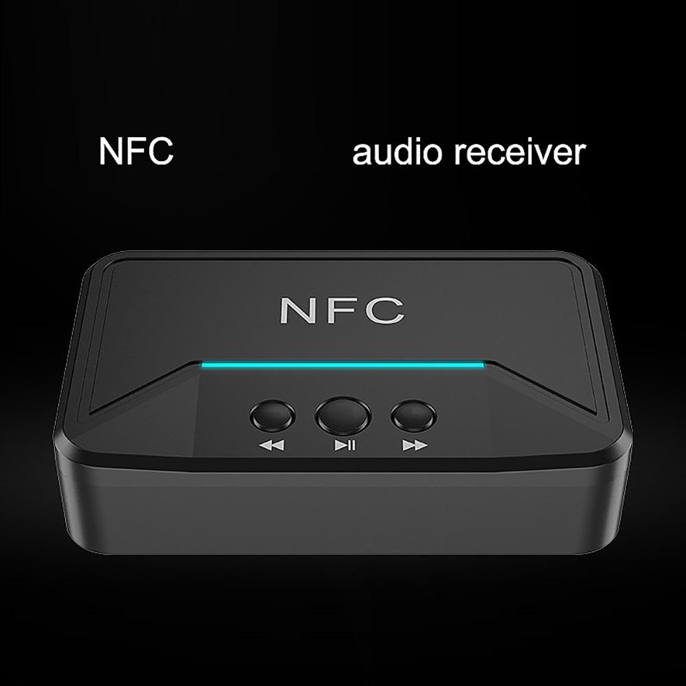 Bluetooth 5.0 Receiver Smart NFC A2DP RCA AUX 3.5mm Jack Wireless Adapter For Car Home Speaker Headphone