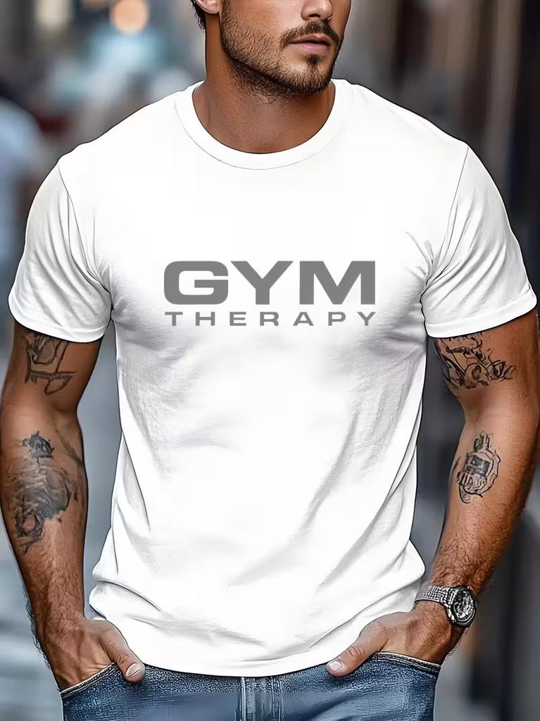 Men'S Outdoor Casual Athletic T-Shirt, GYM Relax Fashion Print - Men'S Spring Su