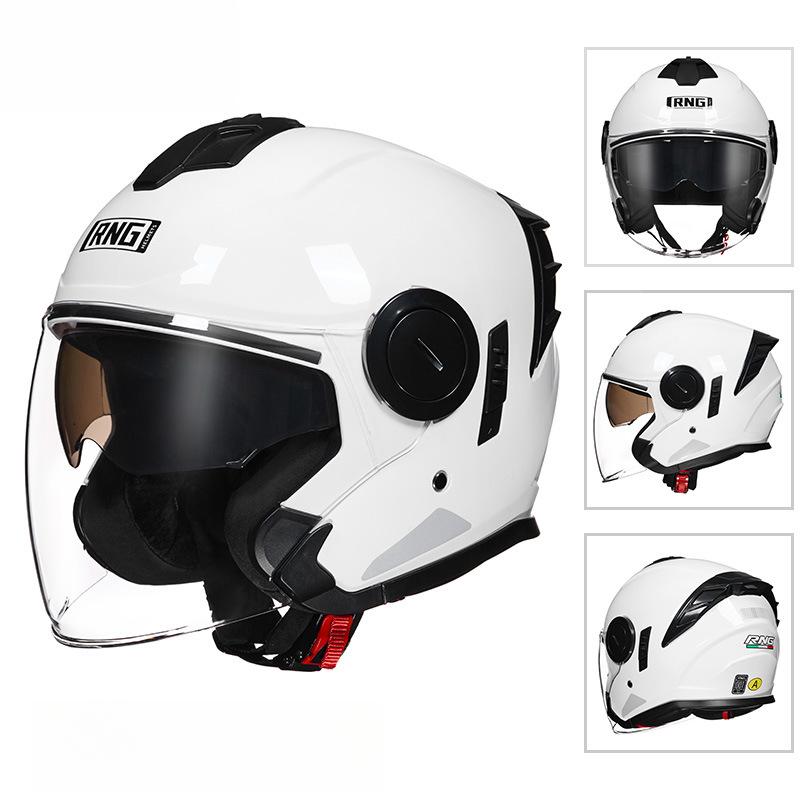 Motorcycle 3/4 Helmet Riding Helmet Bluetooth Headset Motorcycle Helmet Electric Vehicle Women's Helmet