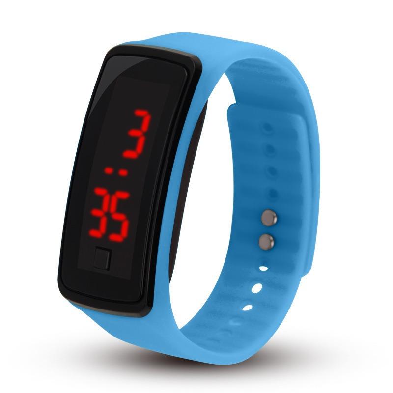 Fashion Sports Second-generation Led Watch for Boys and Girls, Children's Sunglasses, Electronic Bracelet, Silicone Gift, Electronic Watch