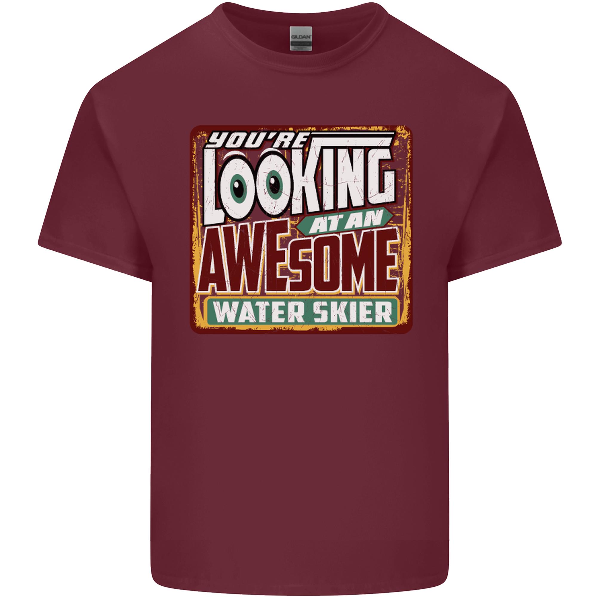 An Awesome Water Skier Skiing Unisexs Light Cotton TShirt S