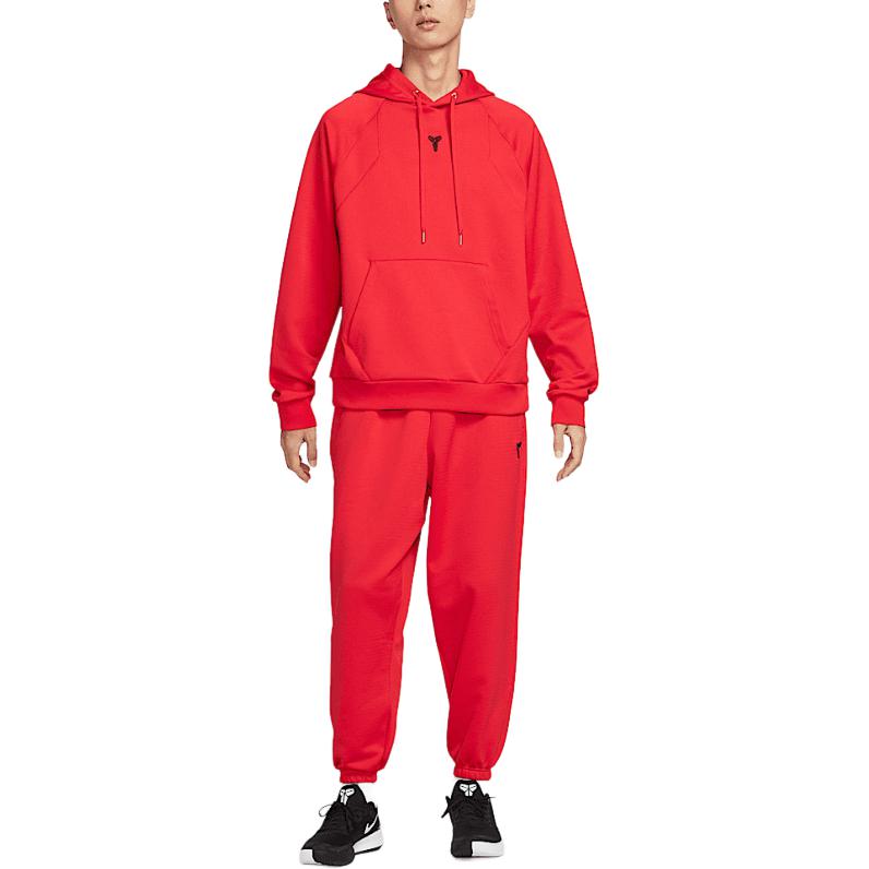 Nike Therma-Fit Kobe Series Logo Fleece Fashion Soft Comfortable Basketball Pants Men Pants Red HJ8114657
