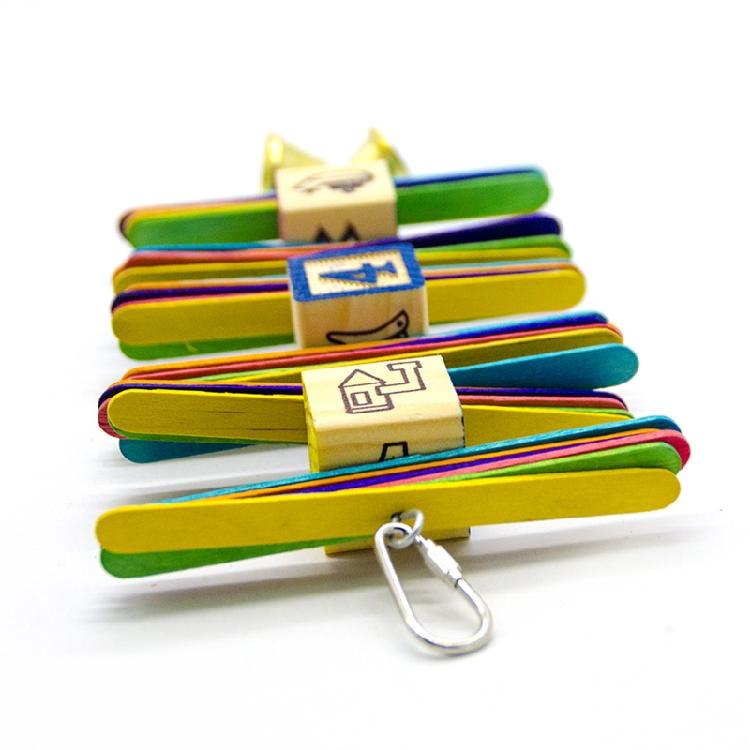 10 Pezzi Gancio Giocattolo per Uccelli Pappagalli Giocattolo Parti Metalliche Clip per Mangiatoie Frutta